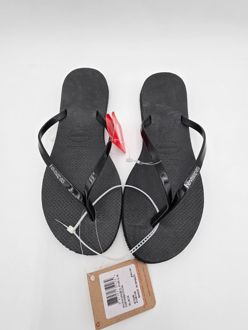 Havaianas You Metallic flip-flop sandals in Black Size 9